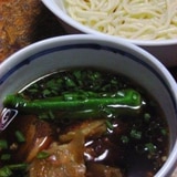 我が家の味　豚の角煮つけ麺